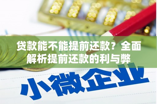 滨州贷款能不能提前还款？全面解析提前还款的利与弊