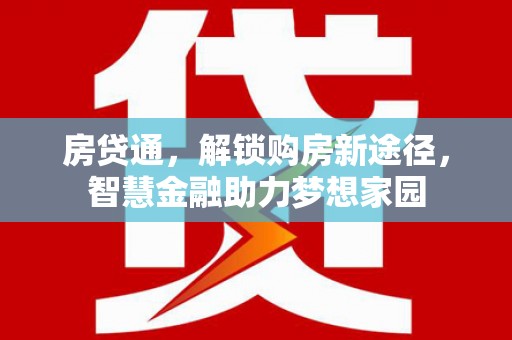 滨州房贷通，解锁购房新途径，智慧金融助力梦想家园