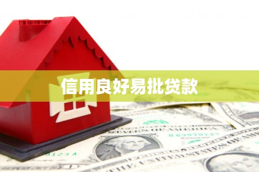 滨州信用良好易批贷款