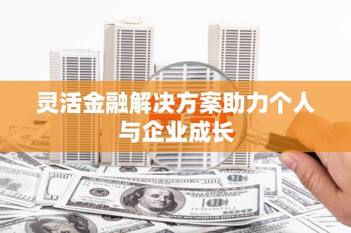 滨州灵活金融解决方案助力个人与企业成长