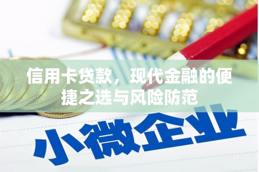 滨州信用卡贷款，现代金融的便捷之选与风险防范