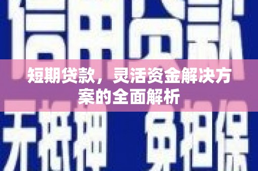 滨州短期贷款，灵活资金解决方案的全面解析