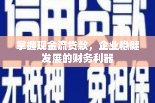 滨州掌握现金流贷款，企业稳健发展的财务利器