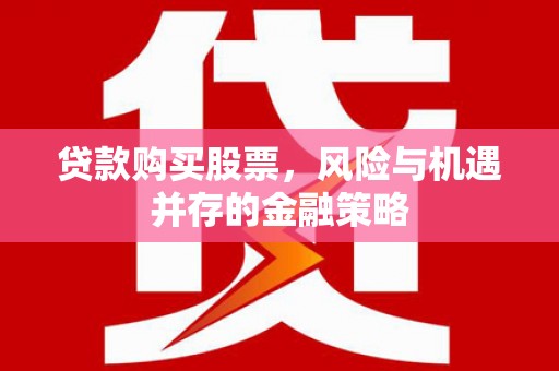 滨州贷款购买股票，风险与机遇并存的金融策略
