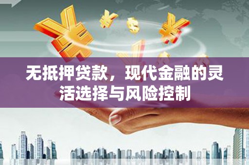 滨州无抵押贷款，现代金融的灵活选择与风险控制