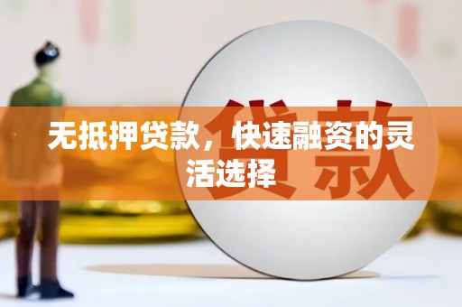滨州无抵押贷款，快速融资的灵活选择