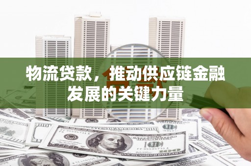 滨州物流贷款，推动供应链金融发展的关键力量