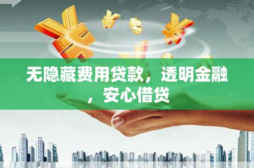 滨州无隐藏费用贷款，透明金融，安心借贷
