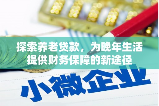 滨州探索养老贷款，为晚年生活提供财务保障的新途径