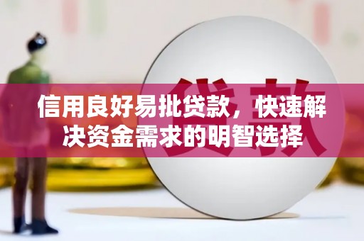 滨州信用良好易批贷款，快速解决资金需求的明智选择
