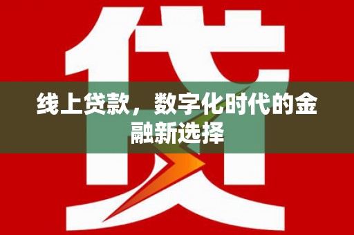 滨州线上贷款，数字化时代的金融新选择