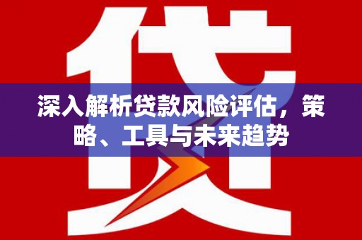 滨州深入解析贷款风险评估，策略、工具与未来趋势