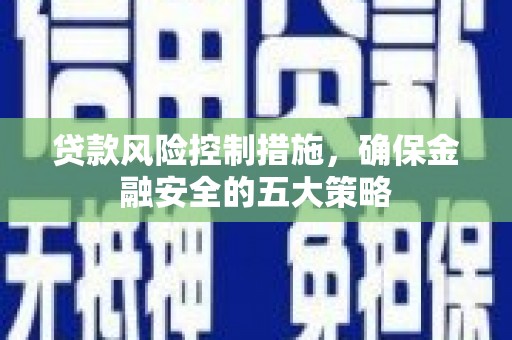 滨州贷款风险控制措施，确保金融安全的五大策略