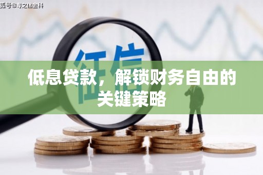 滨州低息贷款，解锁财务自由的关键策略
