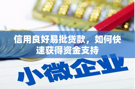 滨州信用良好易批贷款，如何快速获得资金支持
