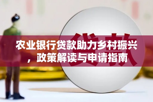 滨州农业银行贷款助力乡村振兴，政策解读与申请指南