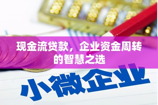滨州现金流贷款，企业资金周转的智慧之选