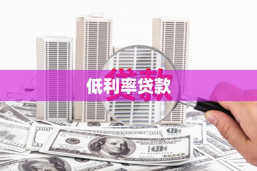 滨州低利率贷款