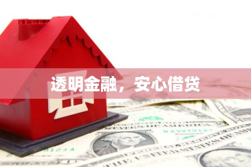 滨州透明金融，安心借贷