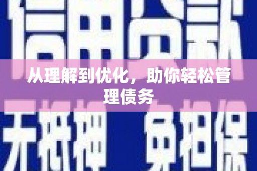 滨州从理解到优化，助你轻松管理债务