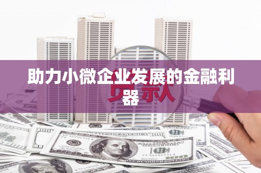 滨州助力小微企业发展的金融利器
