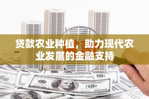 滨州贷款农业种植，助力现代农业发展的金融支持